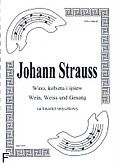 Okadka: Strauss Johann, Wino, kobieta i piew (partytura + gosy)
