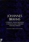 Okadka: Brahms Johannes, Complete Transcriptions, Caden zas And Exercises For Solo Piano