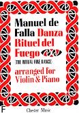 Okadka: Falla Manuel de, The Ritual Fire Dance For Violin and Piano
