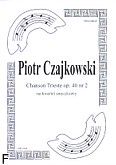 Okadka: Czajkowski Piotr, Chanson Triste op. 40 nr 2 (score + parts)
