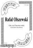 Okładka: Olszewski Rafał, Gdy się Chrystus rodzi na kwartet smyczkowy (partytura + głosy)