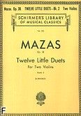 Okadka: Mazas Jacques-Frol, 12 Little Duets, Op. 38 - Book 2