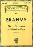 Okadka: Brahms Johannes, Sonata nr 1 e minor, op. 38 (Cello / Piano)