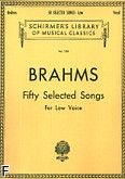 Okładka: Brahms Johannes, 50 Selected Songs (głos niski)