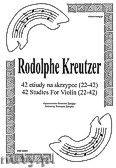 Okadka: Kreutzer Rodolphe, 42 etiudy na skrzypce (22-42)