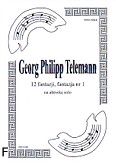 Okadka: Telemann Georg Philipp, 12 fantazji na altwk, fantazja  1