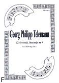 Okładka: Telemann Georg Philipp, 12 fantazji, fantazja nr 4