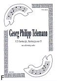 Okładka: Telemann Georg Philipp, 12 fantazji na altówkę, fantazja  5