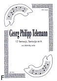 Okadka: Telemann Georg Philipp, 12 fantazji na altwk, fantazja  6
