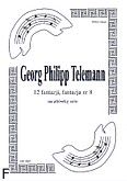 Okadka: Telemann Georg Philipp, 12 fantazji na altwk, fantazja  8