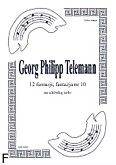 Okadka: Telemann Georg Philipp, 12 fantazji na altwk, fantazja 10