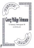 Okadka: Telemann Georg Philipp, 12 fantazji na altwk, fantazja 11