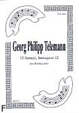 Okadka: Telemann Georg Philipp, 12 fantazji na altwk, fantazja 12