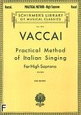Okadka: Vaccai Nicola, Practical Method Of Italian Singing for high soprano
