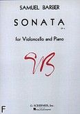 Okadka: Barber Samuel, Sonata, Op. 6 for Violoncello and Piano