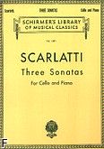 Okadka: Scarlatti Antonio, Three Sonatas (Cello / Piano)