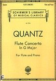 Okadka: Quantz Johann Joachim, Flute Concerto In G Major (Flute / Piano)