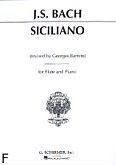 Okadka: Bach Johann Sebastian, Siciliano (Flute / Piano)