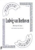 Okładka: Beethoven Ludwig van, Menuet G na kwartet smyczkowy (partytura + głosy) opr.Rafał Olszewski
