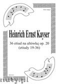 Okładka: Kayser Heinrich Ernst, 36 Etiud na altówkę, op. 20 (etiudy 19-36)