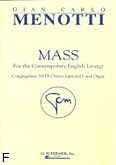 Okładka: Menotti Gian-Carlo, Mass For the Contemporary English Liturgy