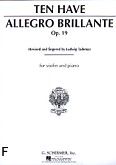 Okadka: Ten Have W., Allegro Brillante, Op. 19 for Violin and Piano
