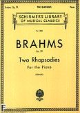 Okładka: Brahms Johannes, 2 Rhapsodies, Op. 79