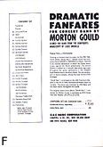 Okadka: Gould Morton, Dramatic Fanfares (gos dyrekcyjny)