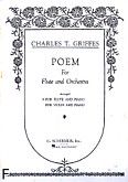 Okadka: Griffes Charles T., Poem (Flute / Piano)