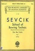 Okadka: Sevcik Otakar, School of Bowing Technic for the Violin, Op. 2 Book 1