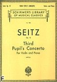 Okadka: Seitz Friedrich, Koncert uczniowski nr 3 g-moll, op. 12 (Piano / Violin)