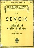 Okadka: Sevcik Otakar, Szkoa techniki skrzypcowej, op. 1 z. 4 (dwudwiki, flaolety)