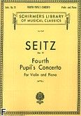 Okadka: Seitz Friedrich, Koncert uczniowski nr 4 D-dur, op. 15 na skrzypce i fortepian