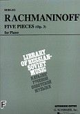 Okładka: Rachmaninow Sergiusz, 5 Pieces, Op. 3 (Vaap Edition)
