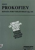 Okadka: Prokofiew Sergiusz, Sonata, op. 115 (Violin)