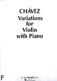 Okadka: Chavez Carlos, Variations (Piano / Violin)