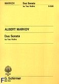 Okadka: Markov Albert, Duo Sonata