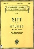 Okładka: Sitt Hans, Etudes For the Violin, Op. 32 - book 2