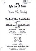 Okadka: Uber David, A Christmas Festival Of Carols, op. 78 (partytura)