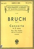 Okadka: Bruch Max, Concerto In G minor For the Violin, Op. 26