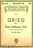 Okadka: Grieg Edward, From Holberg's Time