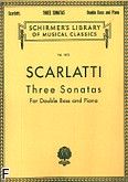 Okadka: Scarlatti Antonio, 3 sonaty na kontrabas i fortepian