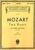 Okadka: Mozart Wolfgang Amadeusz, Two Duets For Violin and Viola K.423, K.424