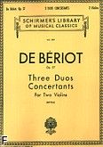 Okadka: Beriot Charles-Auguste de, 3 duety koncertujce, op. 57