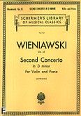 Okadka: Wieniawski Henryk, Koncert skrzypcowy nr 2, d-moll, op. 22