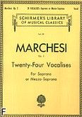 Okadka: Marchesi Mathilde, Twenty-Four Vocalises