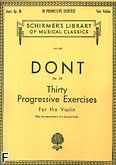 Okładka: Dont Jacob, Thirty Progressive Exercises For the Two Violins Op. 38