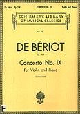 Okadka: Beriot Charles-Auguste de, Koncert skrzypcowy nr 9, a-moll, op. 104