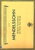 Okładka: Mendelssohn-Bartholdy Feliks, Original Compositions For Piano, 4 Hands