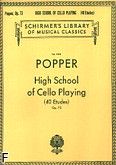 Okadka: Popper David, Szkoa wysza gry wiolonczelowej (40 etiud), op. 73